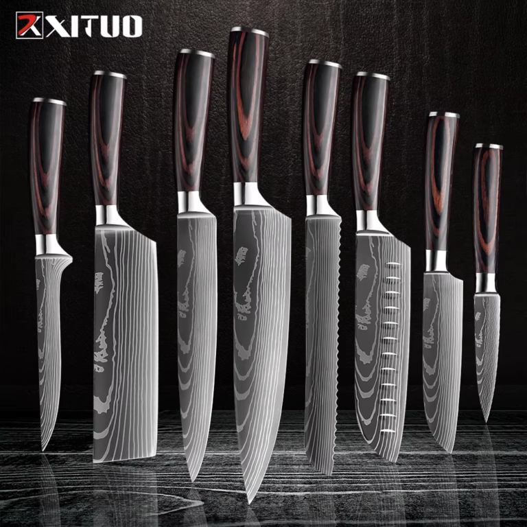 carbon steel chef knife set